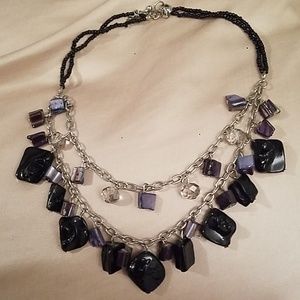 White House Black Market double strand necklace